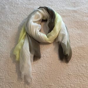 Old Navy Olive Green & Bright Yellow Scarf